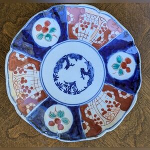 Antique Japanese Imari Plate - 8.5" - Meiji/Taisho Era - Hand-Painted